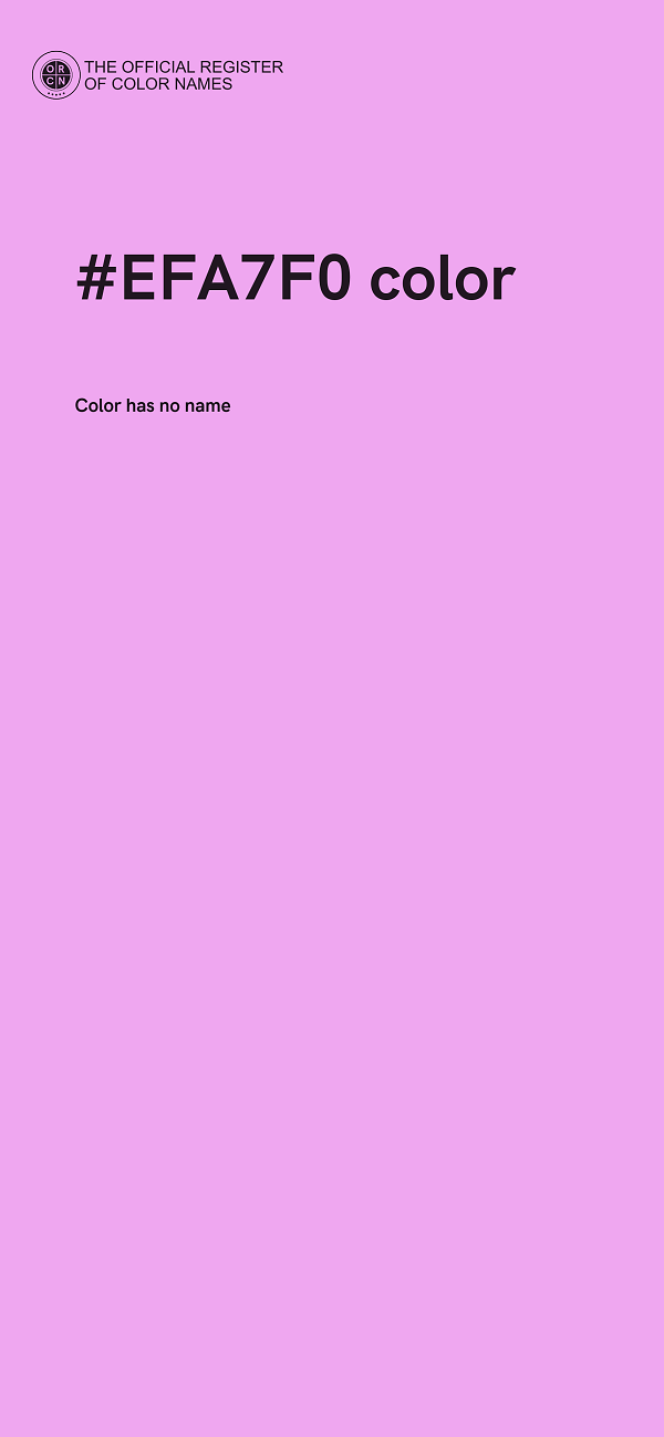 #EFA7F0 color image