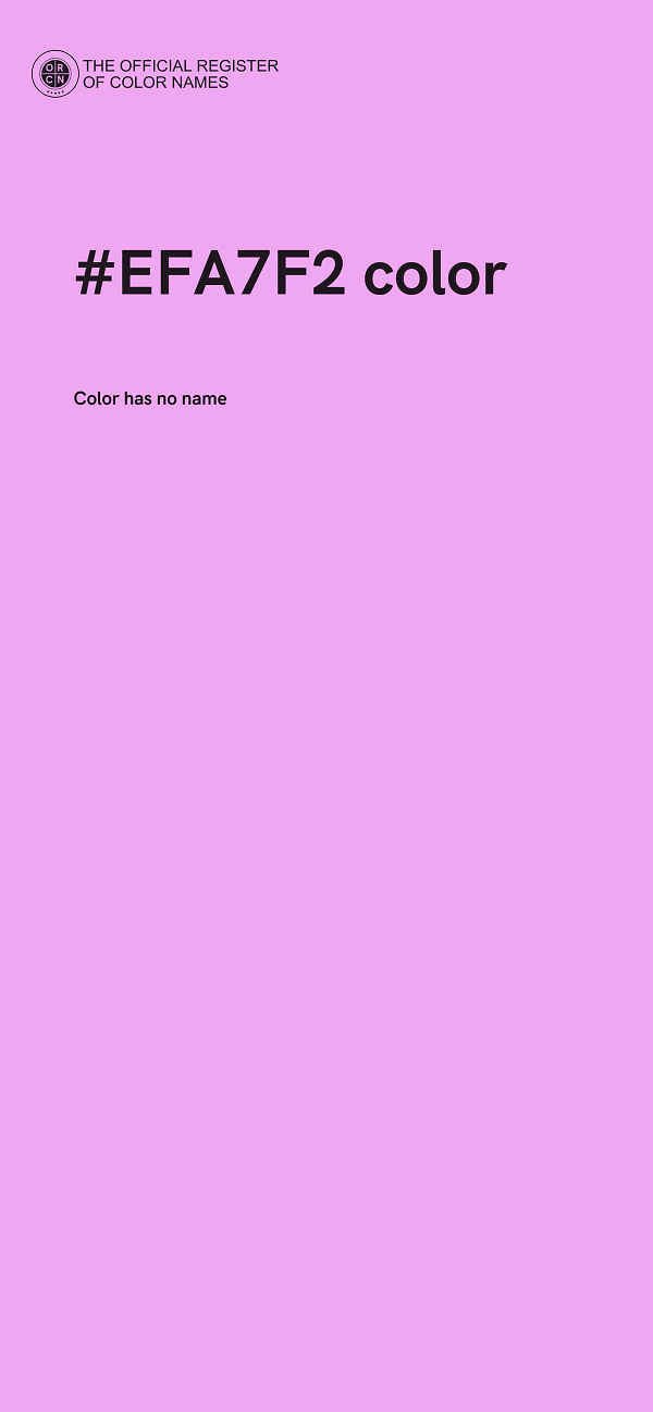 #EFA7F2 color image