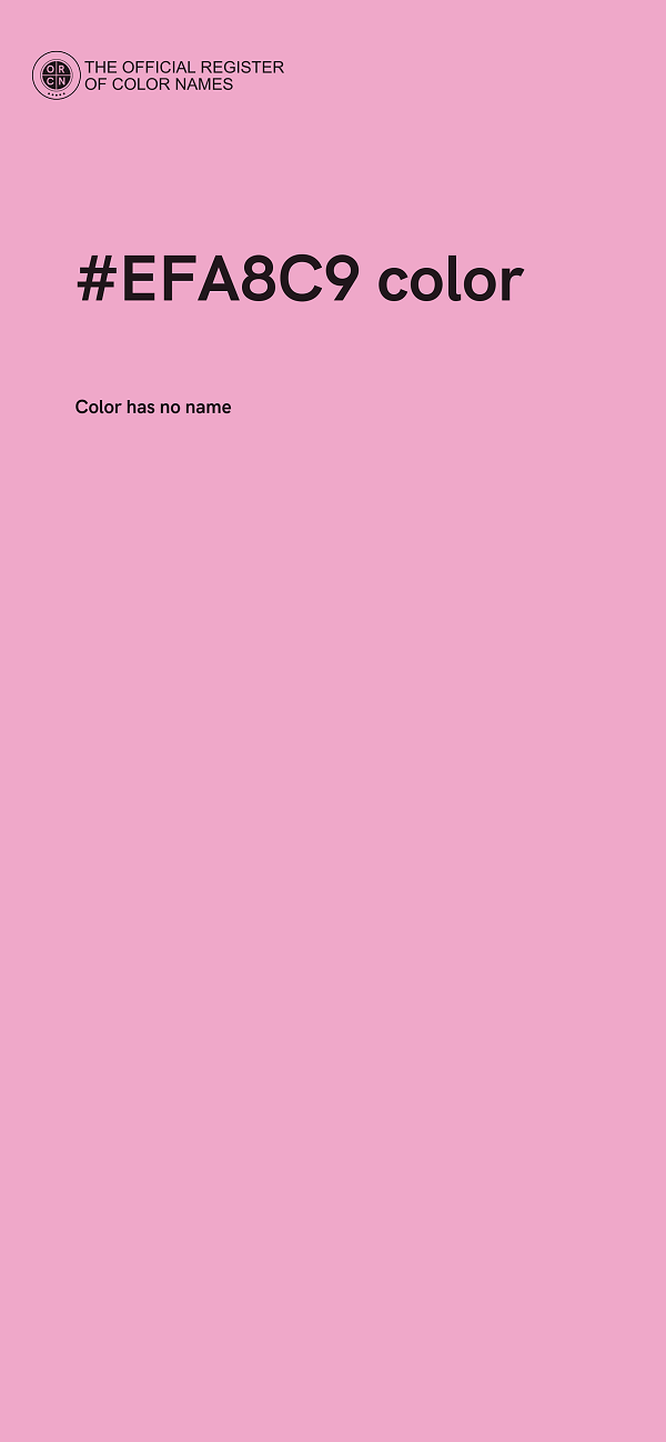 #EFA8C9 color image