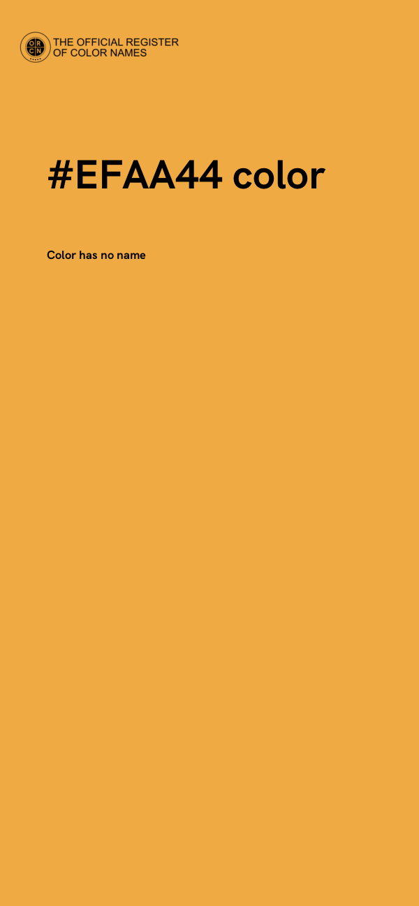 #EFAA44 color image