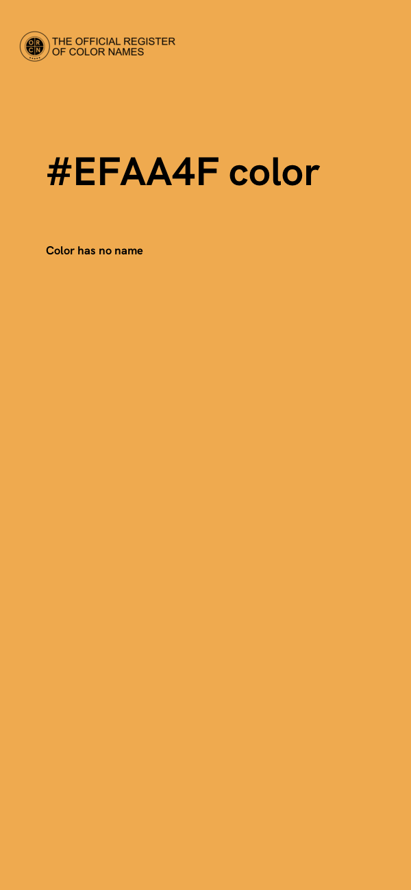#EFAA4F color image