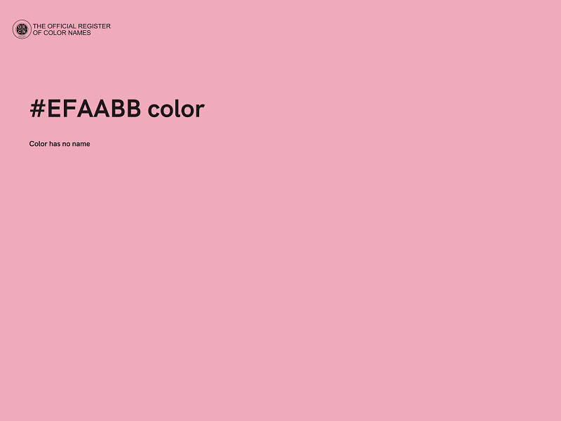 #EFAABB color image