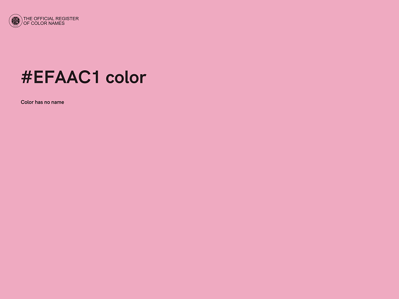 #EFAAC1 color image