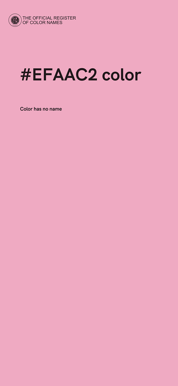#EFAAC2 color image