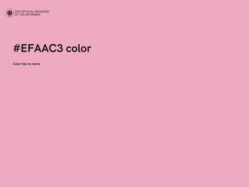 #EFAAC3 color image