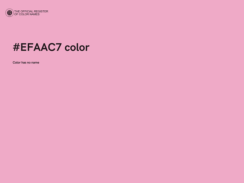 #EFAAC7 color image