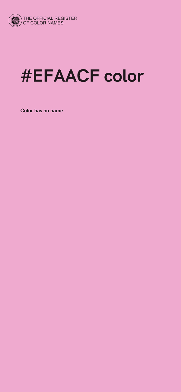 #EFAACF color image