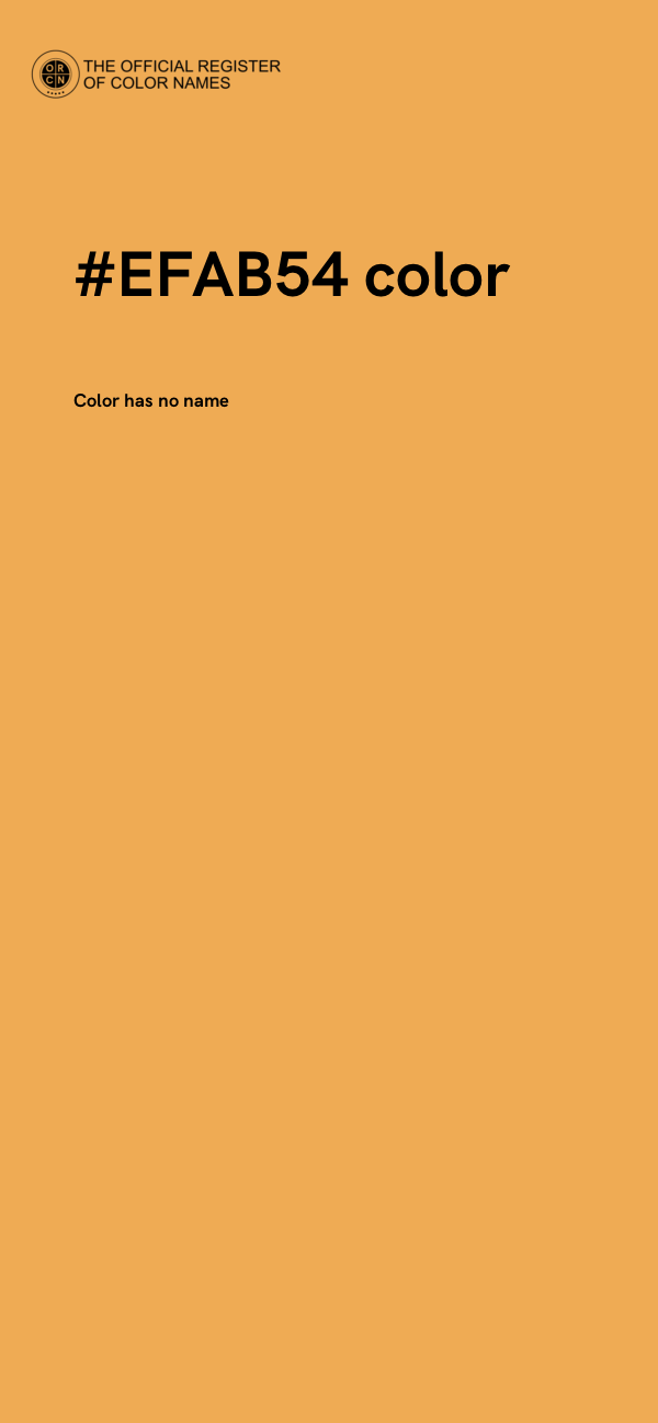 #EFAB54 color image