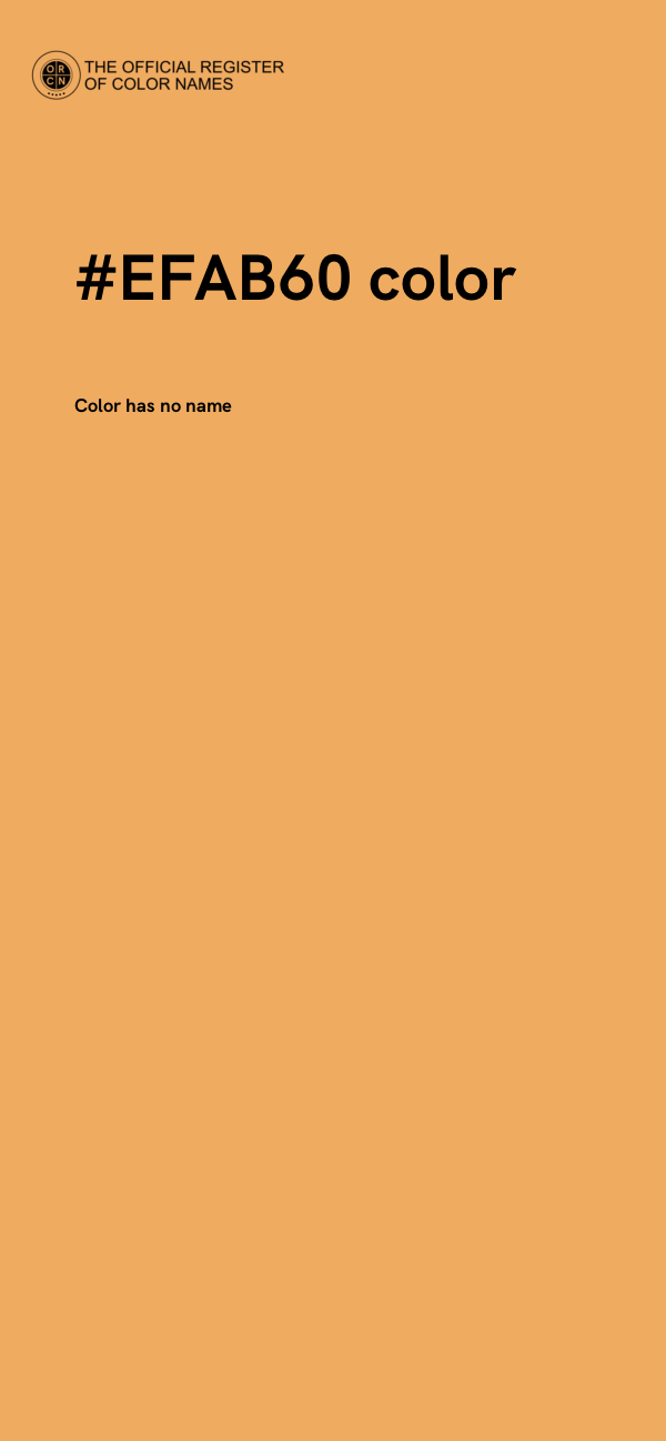 #EFAB60 color image