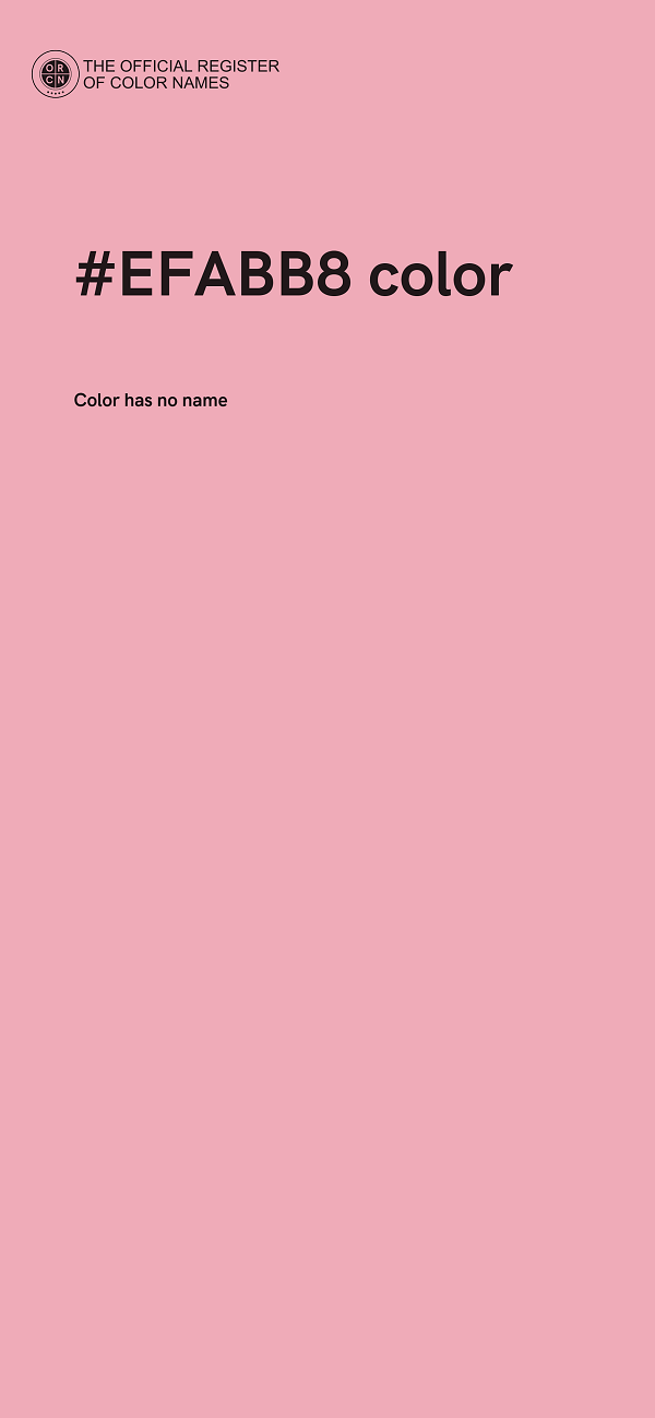 #EFABB8 color image