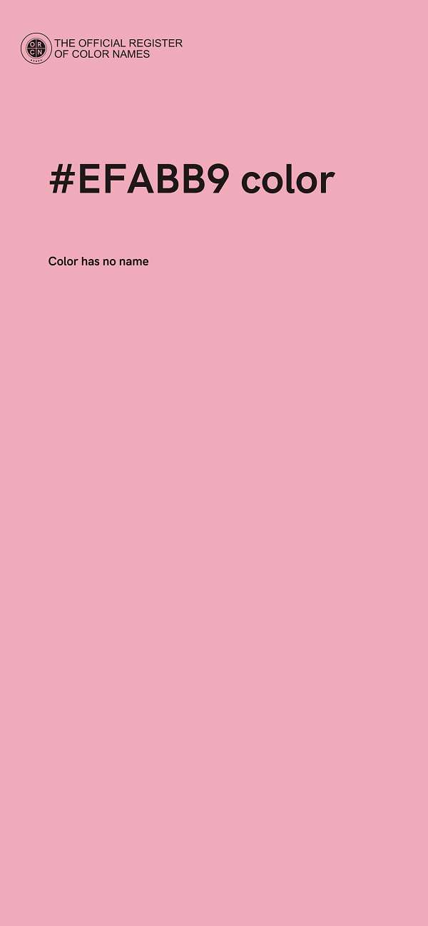 #EFABB9 color image