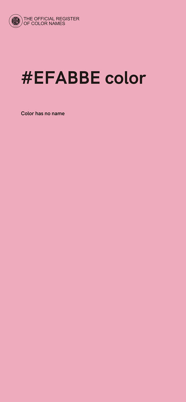 #EFABBE color image