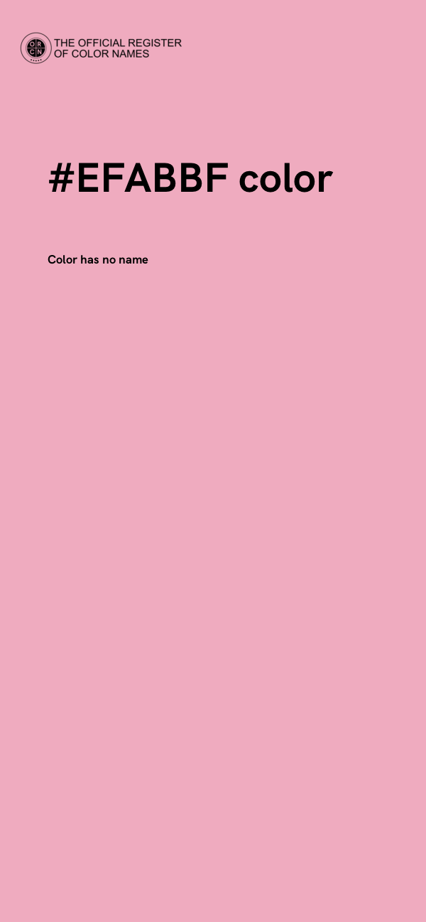 #EFABBF color image