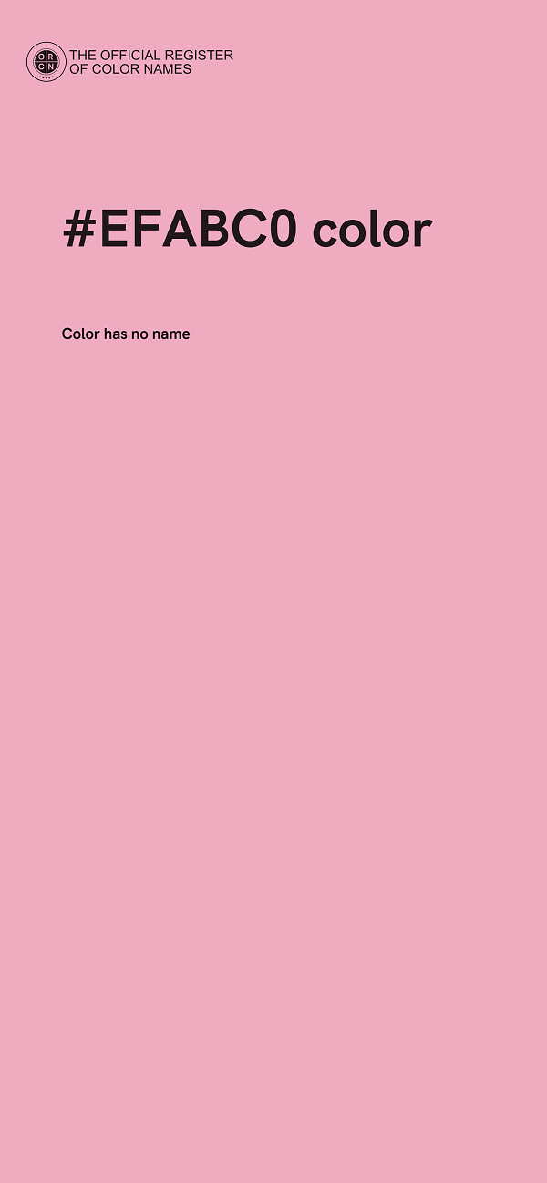 #EFABC0 color image