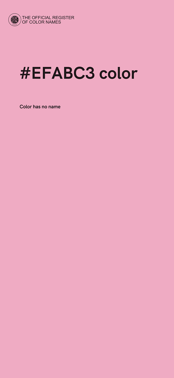 #EFABC3 color image