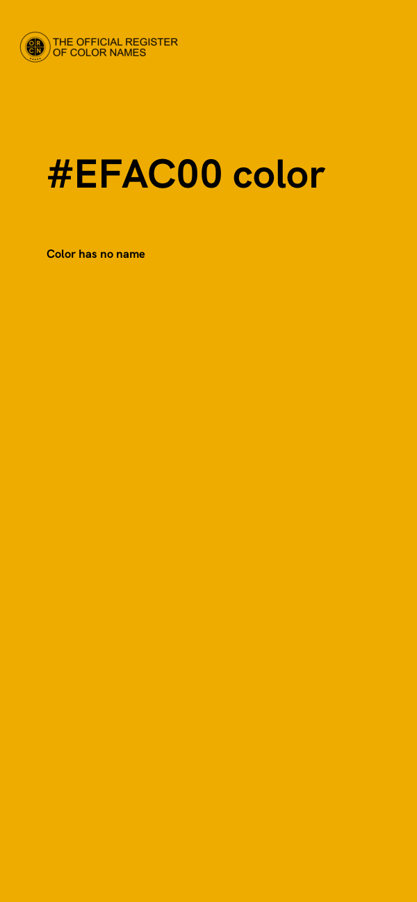 #EFAC00 color image