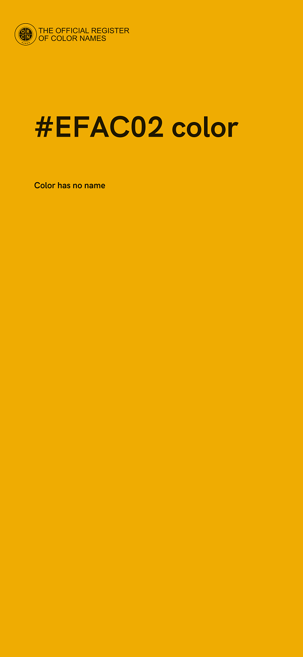 #EFAC02 color image