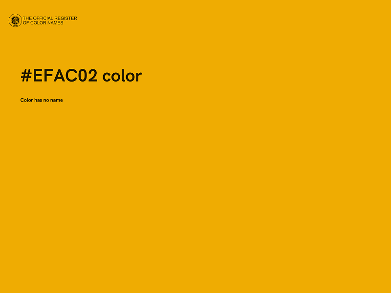 #EFAC02 color image
