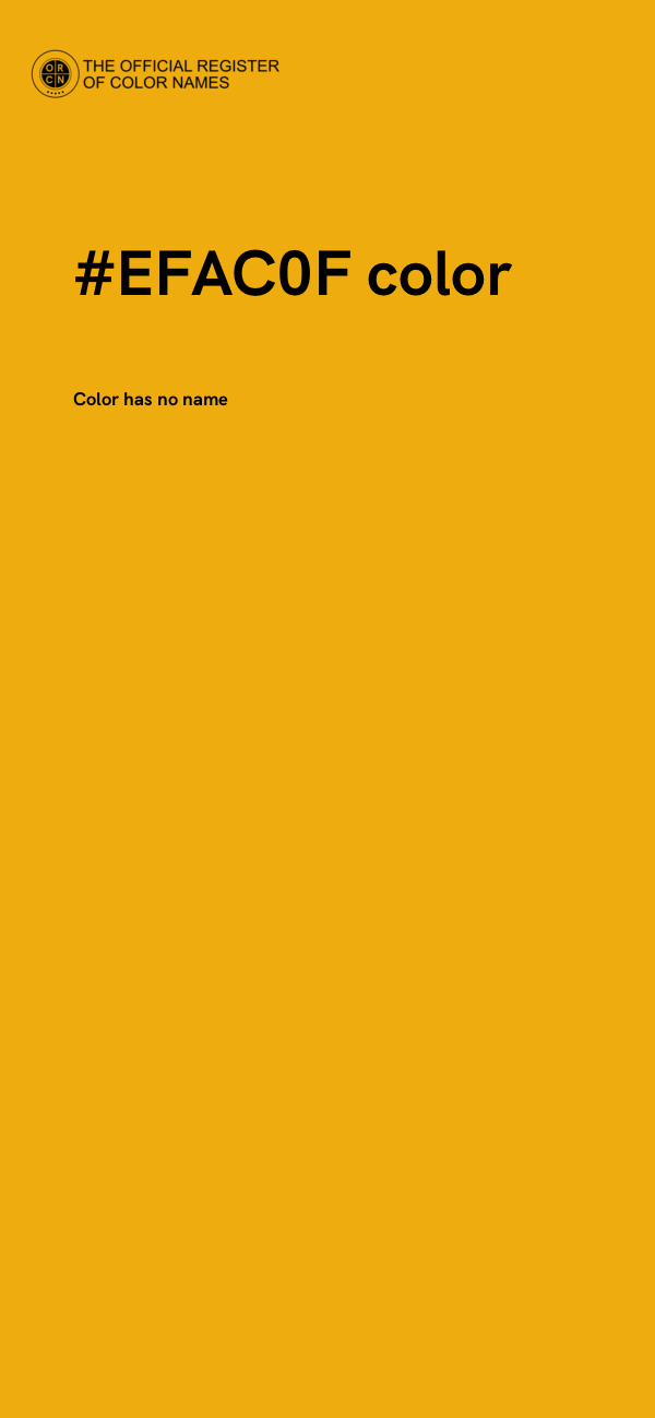 #EFAC0F color image
