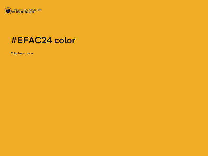 #EFAC24 color image