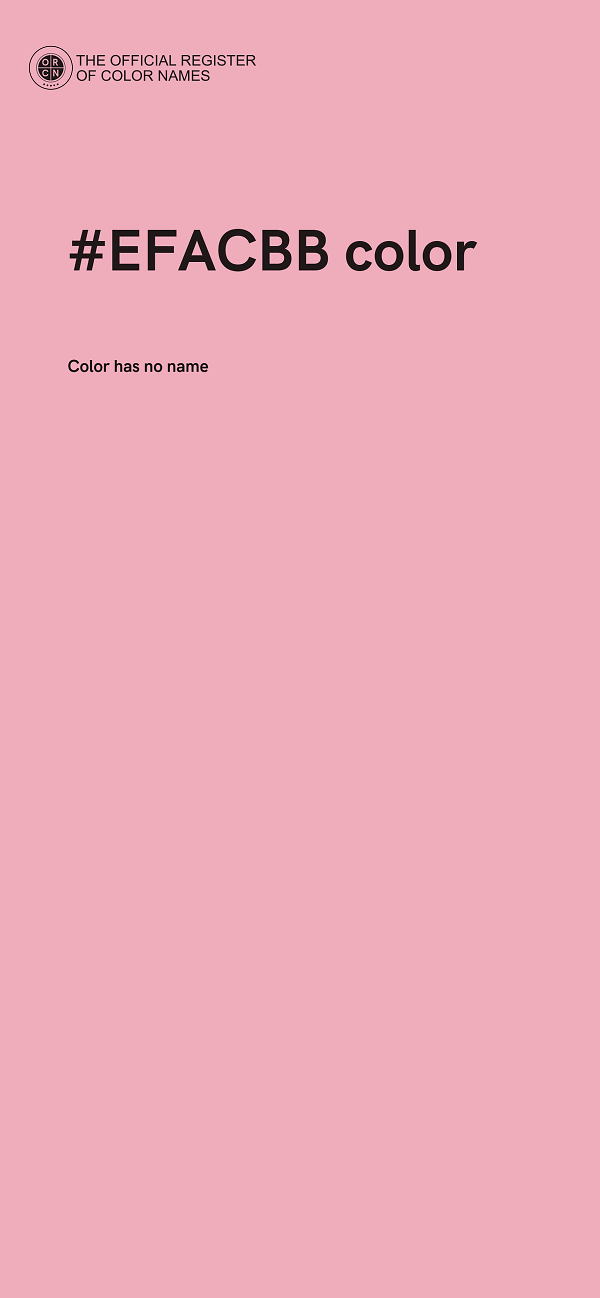 #EFACBB color image