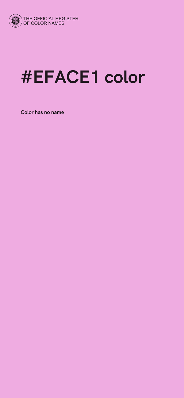 #EFACE1 color image