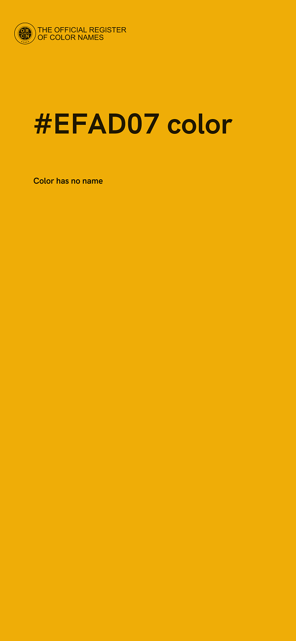 #EFAD07 color image