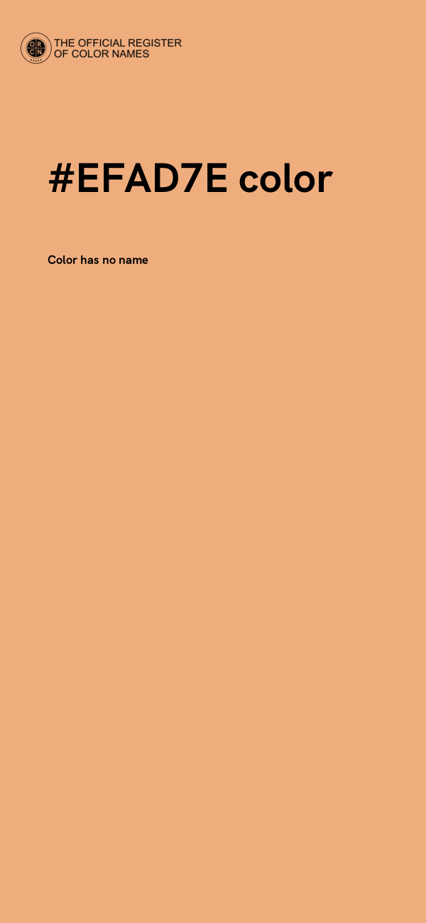 #EFAD7E color image