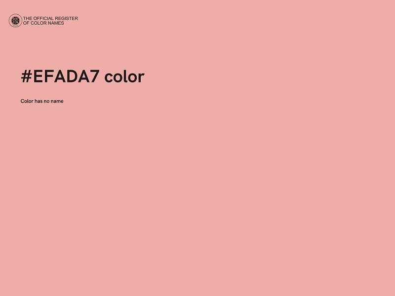 #EFADA7 color image