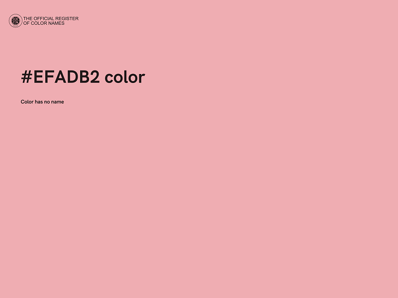 #EFADB2 color image