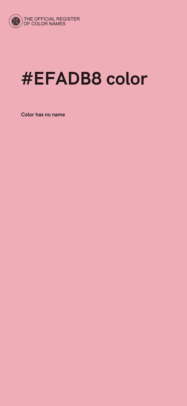 #EFADB8 color image
