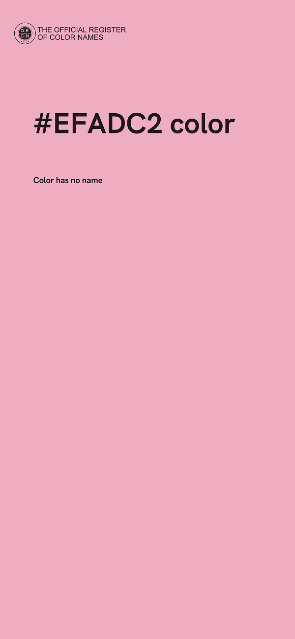 #EFADC2 color image
