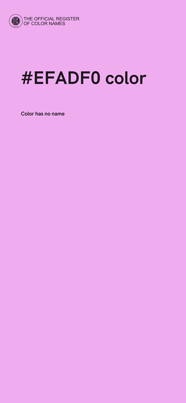 #EFADF0 color image