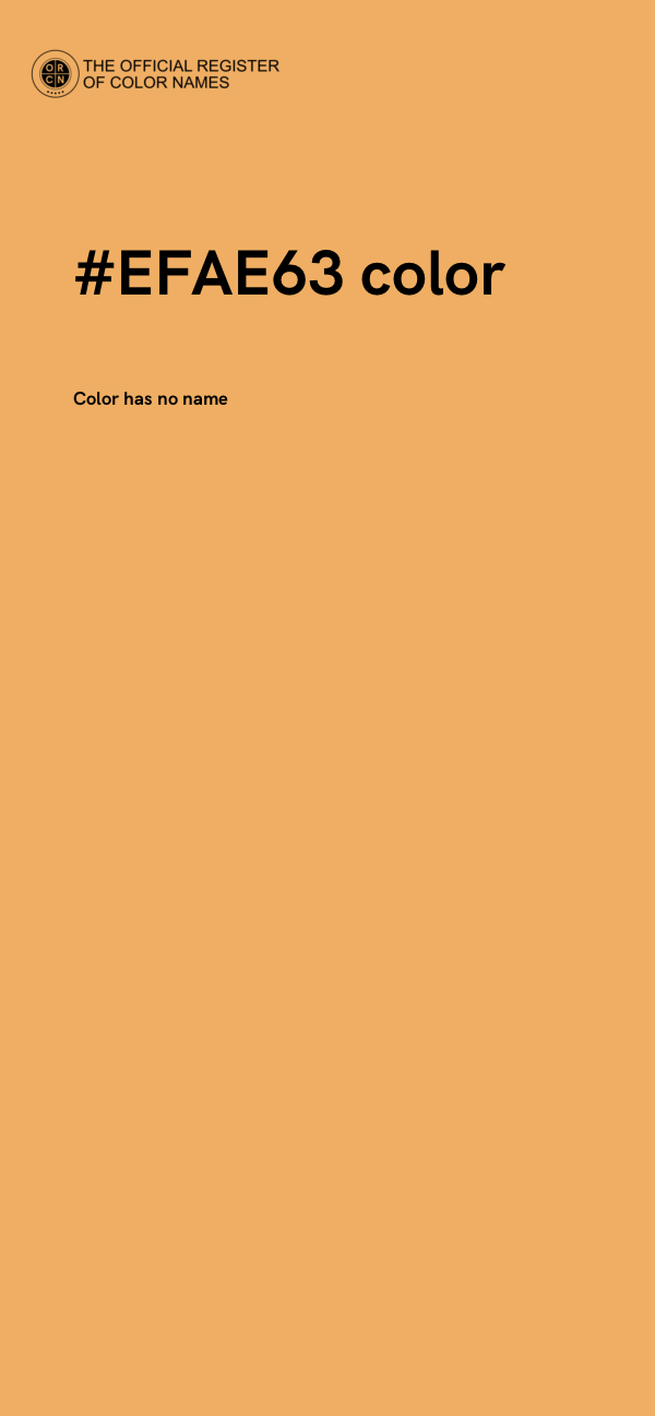 #EFAE63 color image