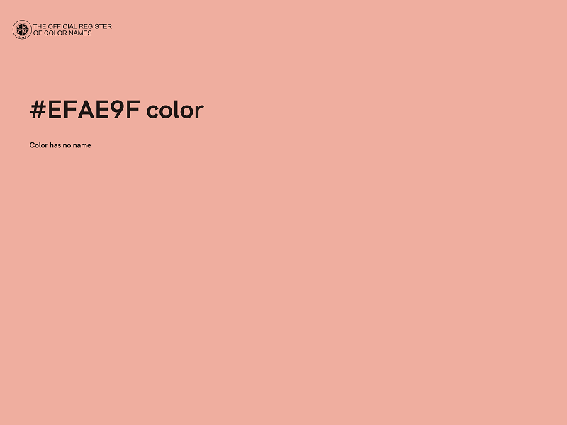 #EFAE9F color image