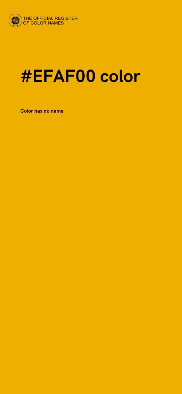 #EFAF00 color image