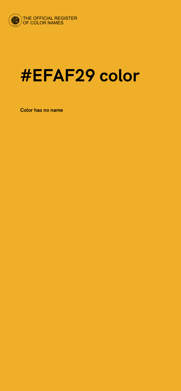 #EFAF29 color image