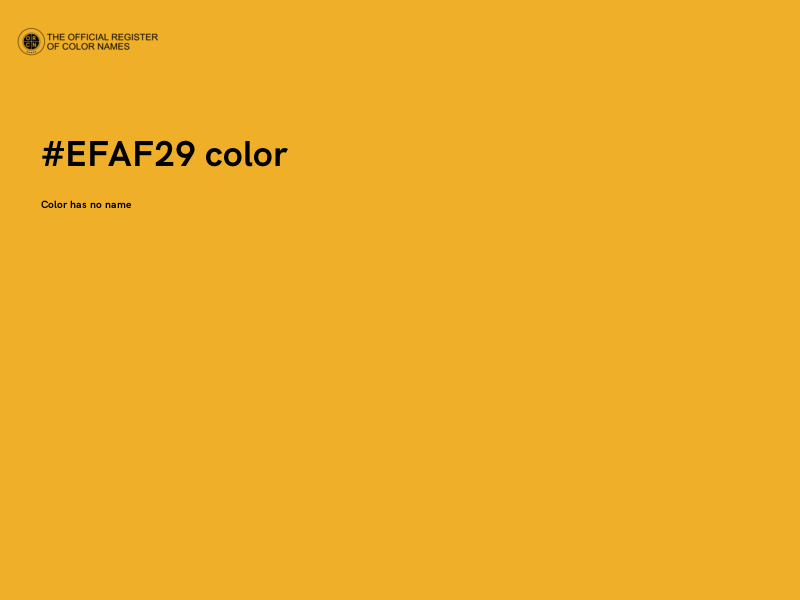 #EFAF29 color image