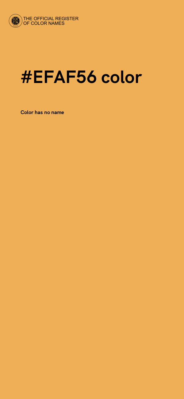 #EFAF56 color image