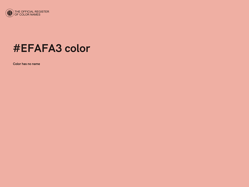 #EFAFA3 color image