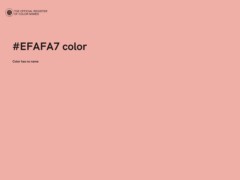 #EFAFA7 color image