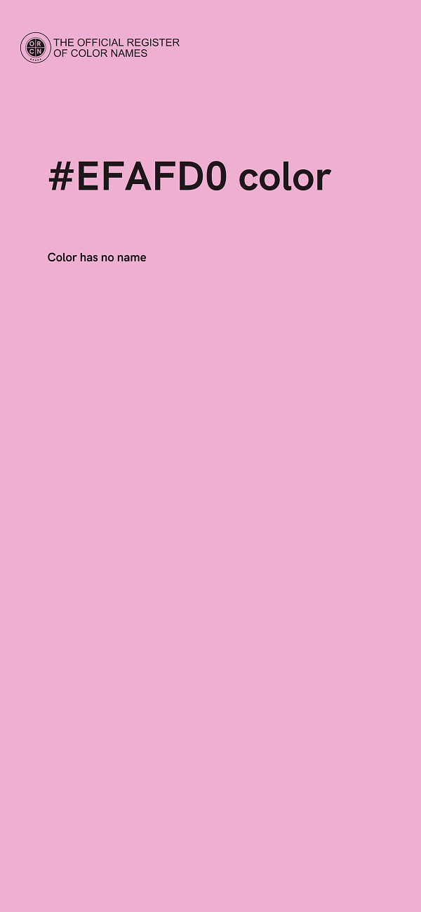 #EFAFD0 color image