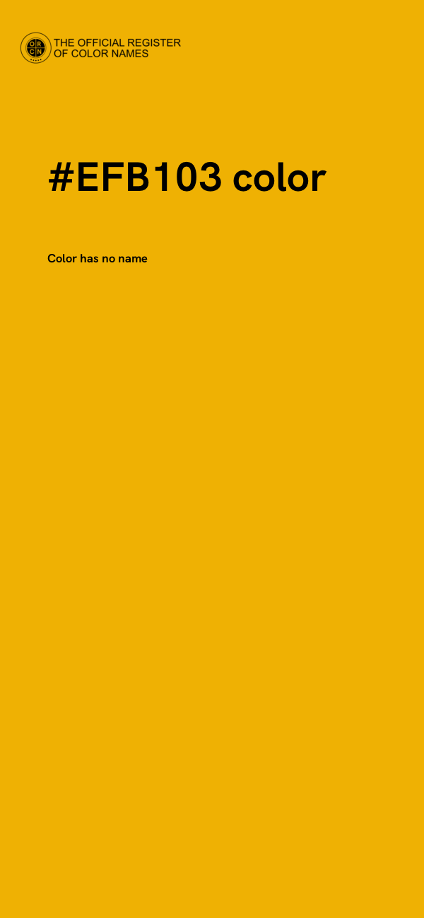 #EFB103 color image