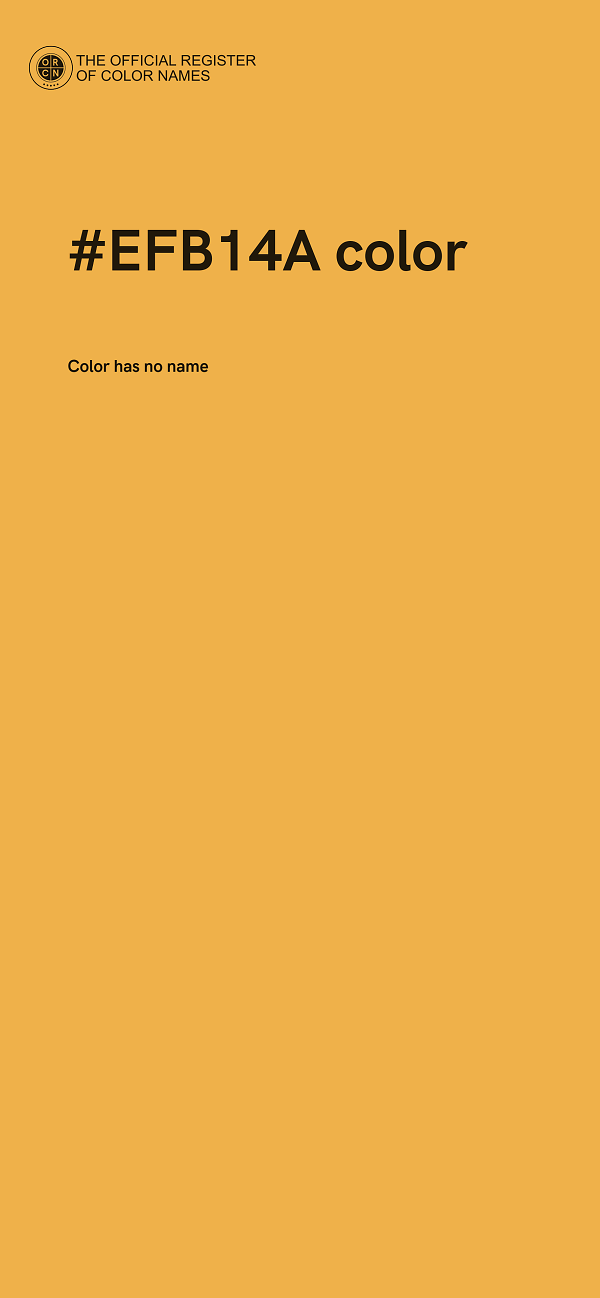 #EFB14A color image
