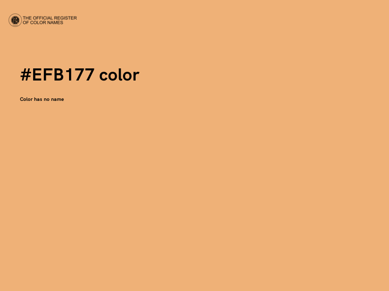 #EFB177 color image