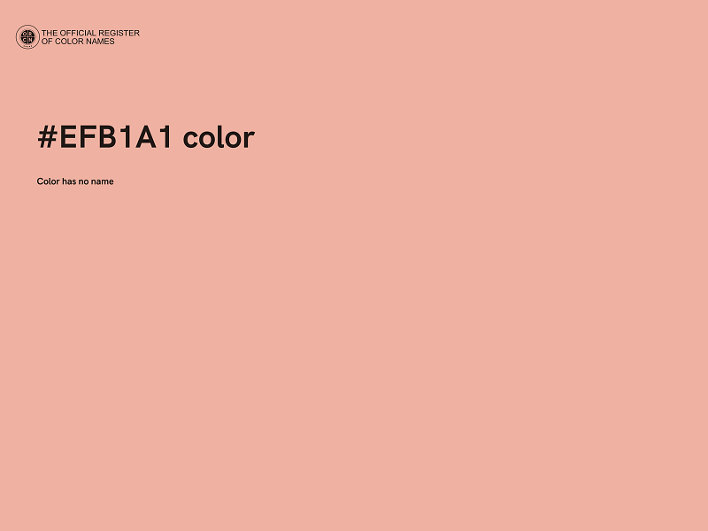 #EFB1A1 color image