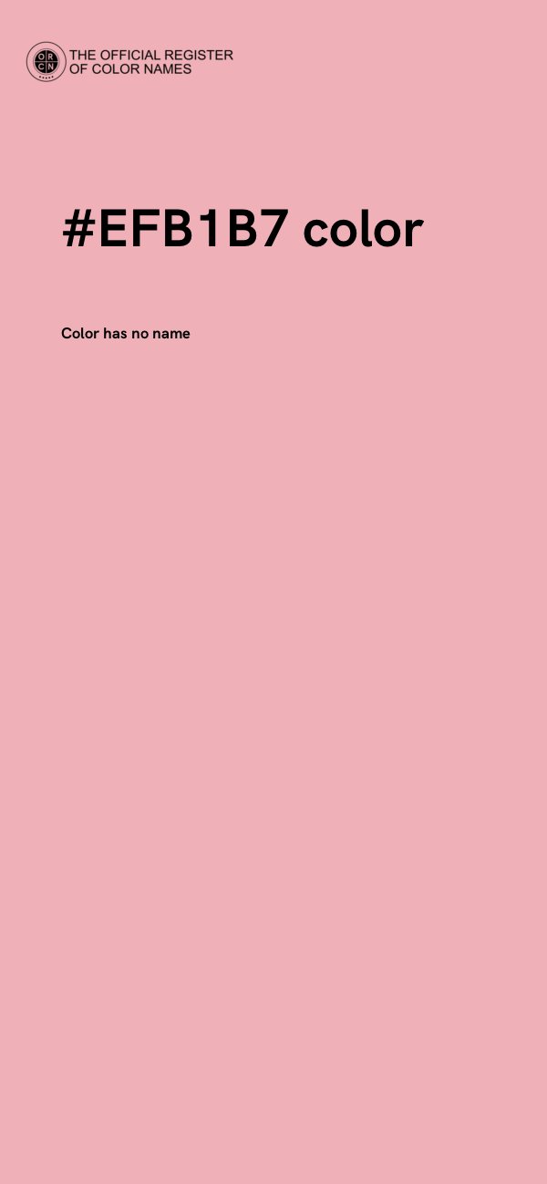 #EFB1B7 color image