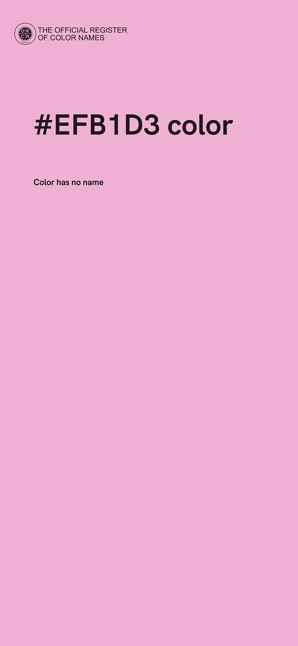 #EFB1D3 color image