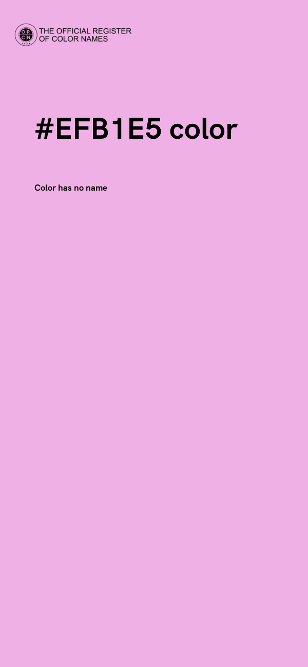 #EFB1E5 color image