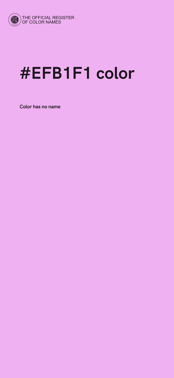 #EFB1F1 color image